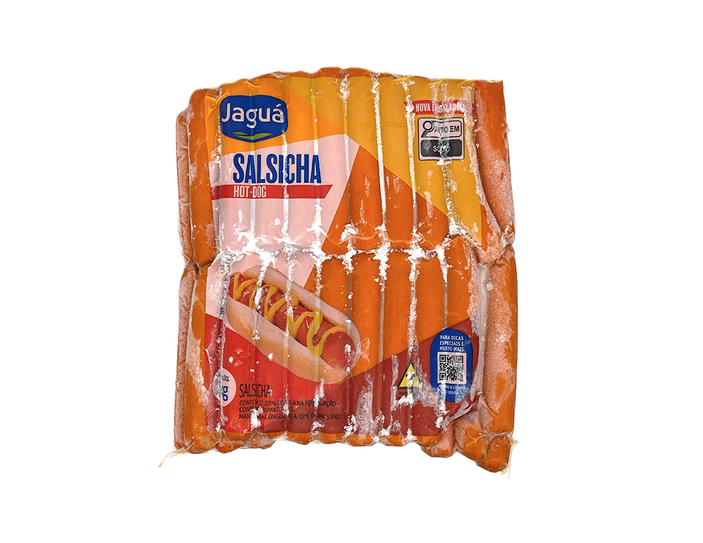 SALSICHA CONGELADA HOT DOG JAGUÁ 3 KG (CX 4 PCT)